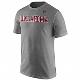 Oklahoma Sooners Nike Wordmark WEM T-Shirt - Heather Gray